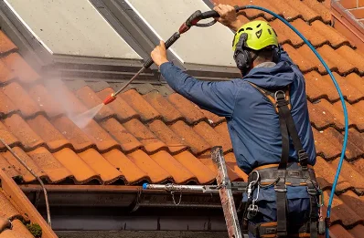 Démoussage et hydrofuge de toiture à Luri